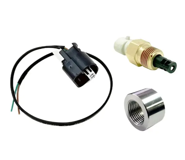 Torque Solution Fast Response SD IAT Sensor Kit GM Style IAT Sensor w/ Pigtail & Stainless Weld Bung