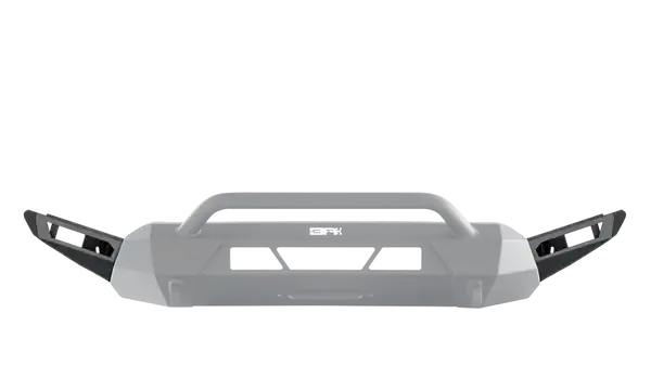 Body Armor 4x4 16-22 Toyota Tacoma HiLine Bumper High Clearance Side Wings (Black)