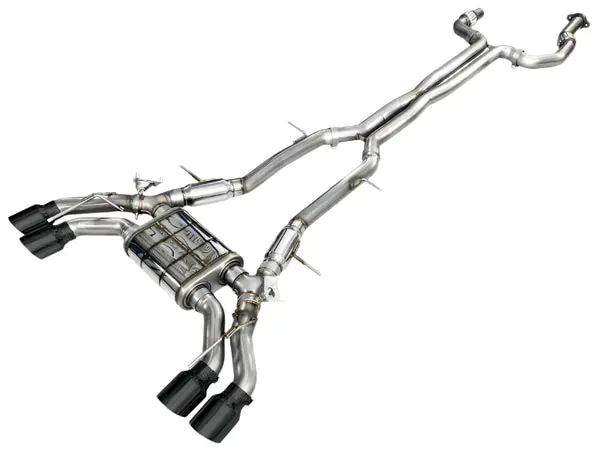 AWE Tuning 2021+ Cadillac CT4-V Blackwing SwitchPath Exhaust - Diamond Black Tips