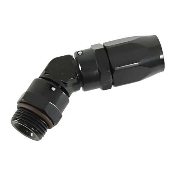 Fragola -10AN x 45 Degree x 3/4-16 (8) Hose End - Black