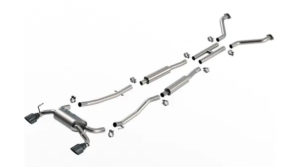 Borla 03-08 Nisan 350Z S Type Catback System - Black Chrome Tip