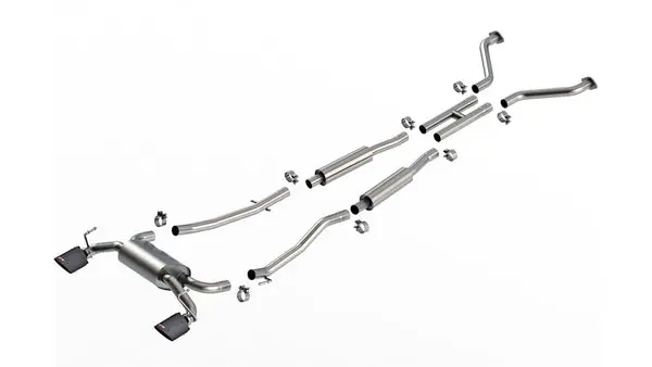 Borla 03-08 Nisan 350Z S Type Catback System - Carbon Fiber Black Anodized Tip