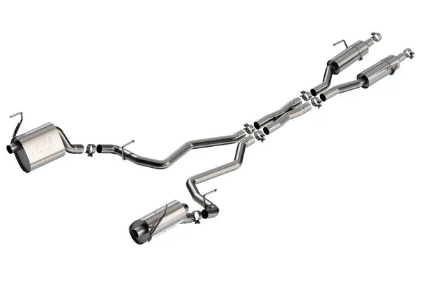 Borla 21-24 Jeep Grand Cherokee 5.7L S-Type Cat-Back - Factory Valance Tips