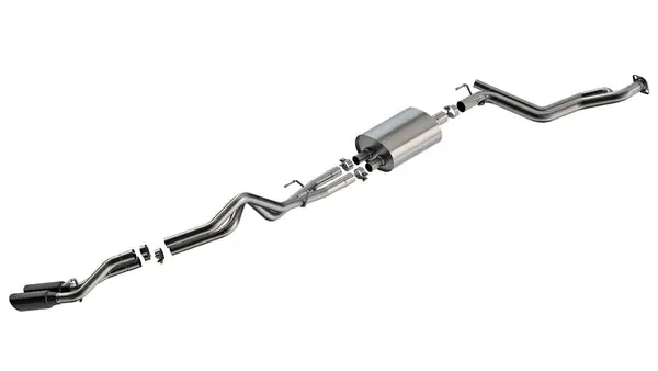 Borla 2024+ Toyota Tacoma (Coil Springs Only) S Type Catback System - Black Chrome Tip