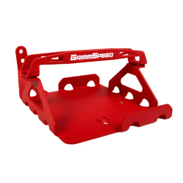 GrimmSpeed 08-14 Subaru WRX STI Lightweight Battery Mount Kit - Red