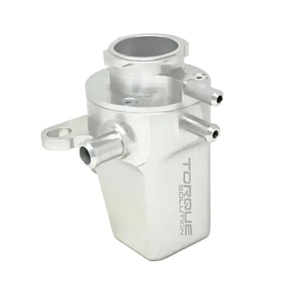 Torque Solution Coolant Expansion Tank: Subaru WRX 02-07 / STI 04-22 / Forester XT 04-08 - Silver