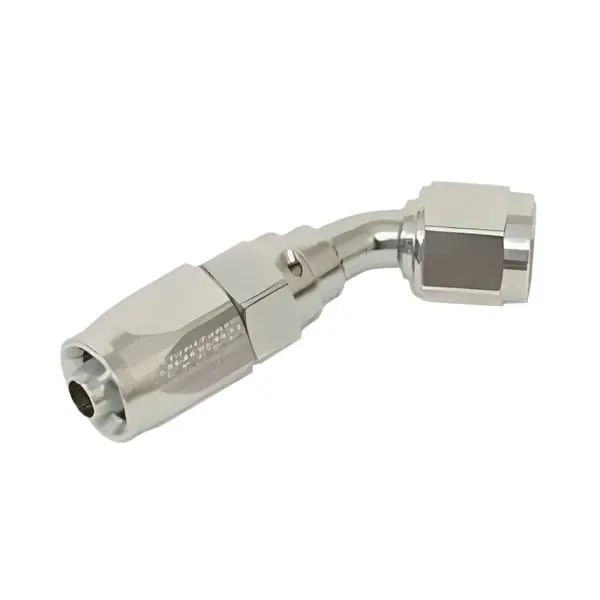 Fragola -6AN x 45 Degree Pro-Flow Hose End Chrome