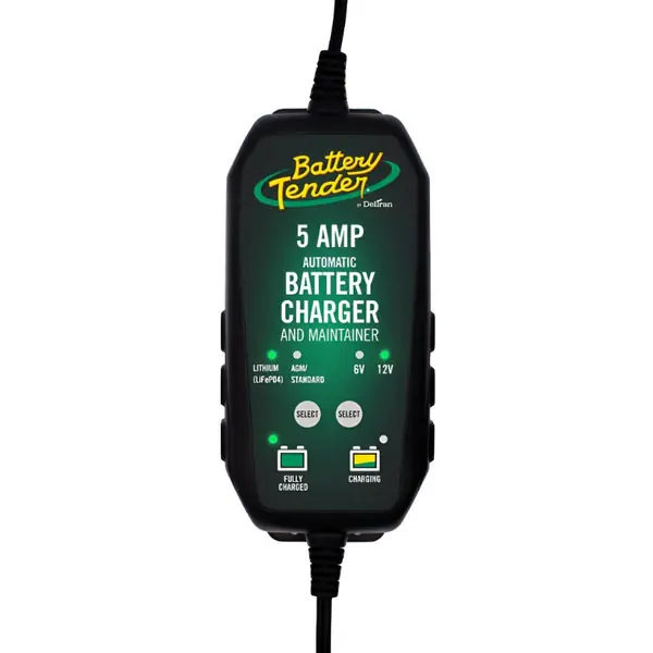Battery Tender 12V 5AMP Lead Acid and Lithium Selectable Battery Charger