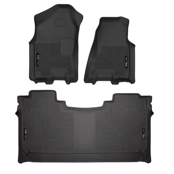 Husky Liners 19 Dodge Ram 1500 Crew Cab Weatherbeater Black Front & 2nd Seat Floor Liners