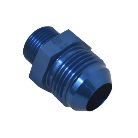 Russell Performance -8 AN Flare to 16mm x 1.5 Metric Thread Adapter (Blue)
