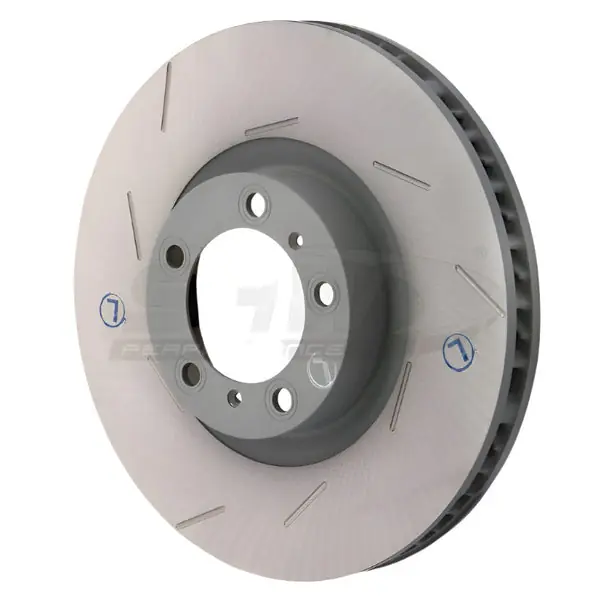 SHW 11-16 Porsche Panamera 4 3.6L w/o Ceramics Left Front Slotted Monobloc Brake Rotor (298615301B)