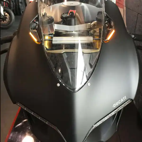 New Rage Cycles 11-14 Ducati 1199 Panigale Mirror Block Off Turn Signals