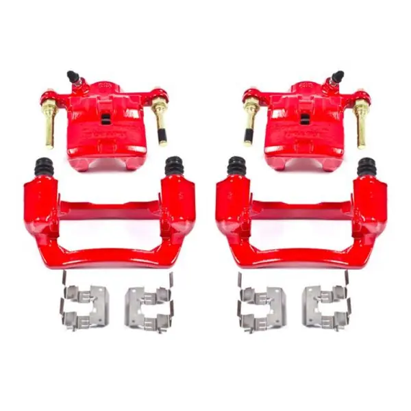 Power Stop 09-13 Subaru Forester Rear Red Calipers w/Brackets - Pair