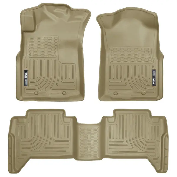 Husky Liners 05-13 Toyota Tacoma WeatherBeater Combo Tan Floor Liners