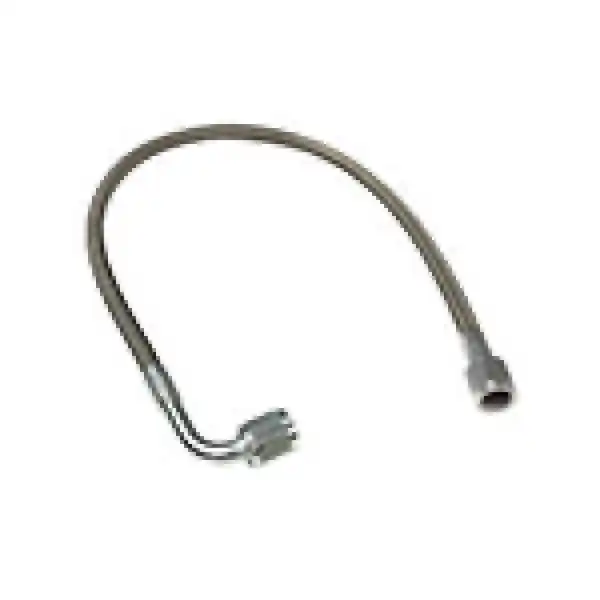 Fragola -4AN PFTE Ext Black Hose Assembly Straight x 90 Degree 16in