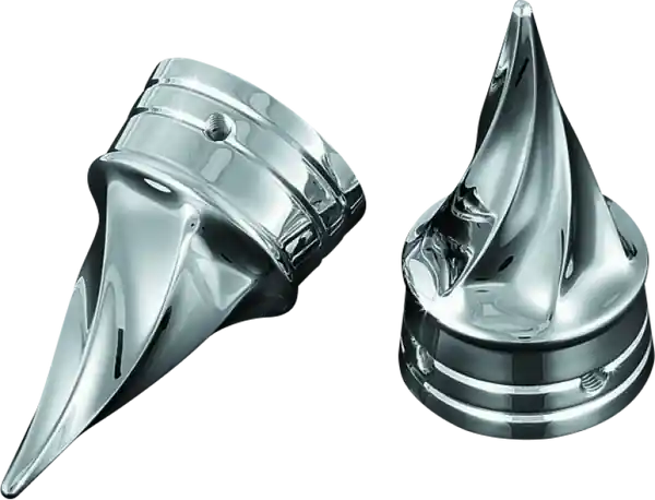 Kuryakyn Twisted Axle Caps Chrome