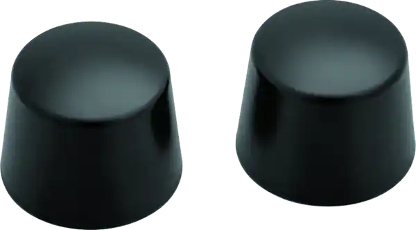 Kuryakyn Front Axle Nut Caps Satin Black