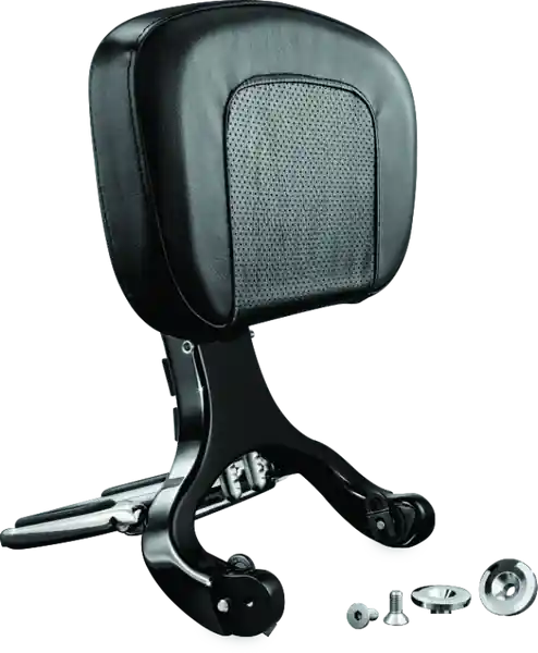 Kuryakyn Multi-Purpose Backrest Black & Chrome