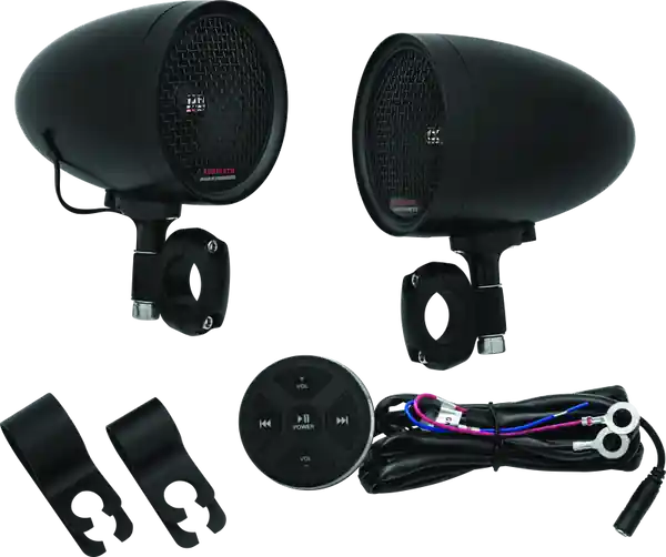 Kuryakyn Road Thunder Speaker Pods Bluetooth Audio Controller Black