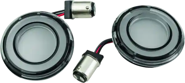Kuryakyn Tracer L.E.D. Turn Signal Inserts Red/Red Smoke Lens Rear