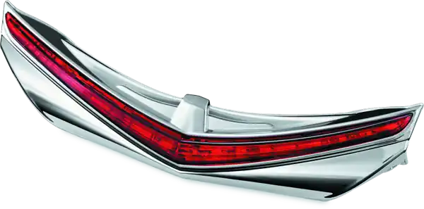 Kuryakyn L.E.D. Rear Fender Tip 12-17 GL1800 Chrome Red Lens