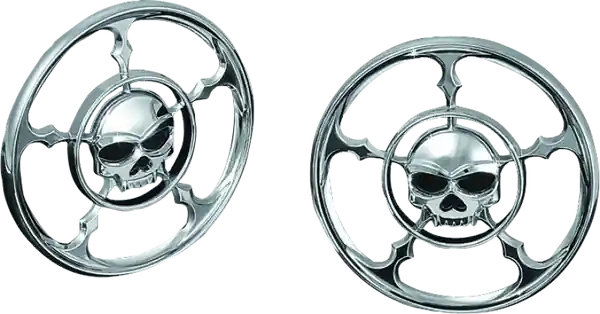 Kuryakyn Zombie Speaker Grills Chrome