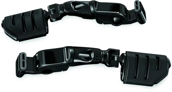 Kuryakyn Ergo II Trident Dually ISO Pegs With Long Arms Gloss Black