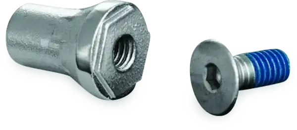 Kuryakyn Replacement Tapered Peg Mount With Screw Chrome