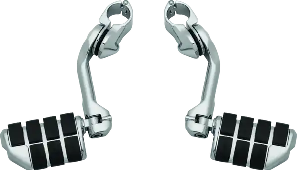 Kuryakyn Tour-Tech Cruise 6in Mount Arm With Dually ISO Pegs 1-1/4in Clamp Chrome