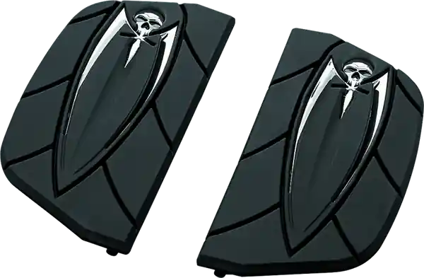 Kuryakyn Zombie Passenger Board Covers Black