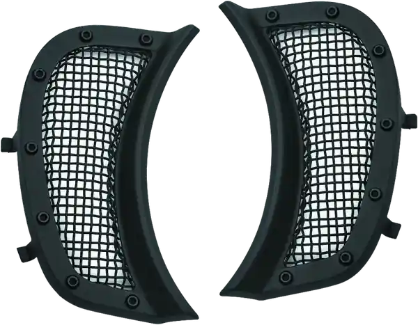 Kuryakyn Mesh Headlight Vent Accents Black