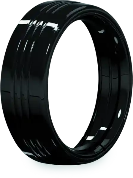 Kuryakyn 7inch Headlamp Trim Ring Gloss Black