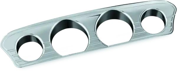 Kuryakyn Tri-Line Gauge Trim 14-Up Touring Models Chrome