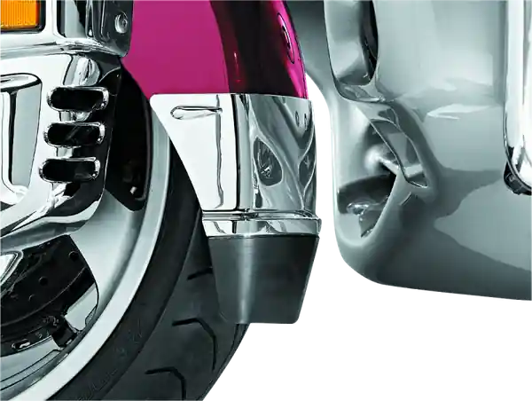 Kuryakyn Front Fender Extension With Mud Flap 01-17 Honda GL1800 Chrome