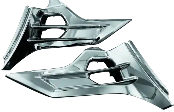 Kuryakyn Louvered Battery Box Covers 12-17 Honda GL1800 Chrome
