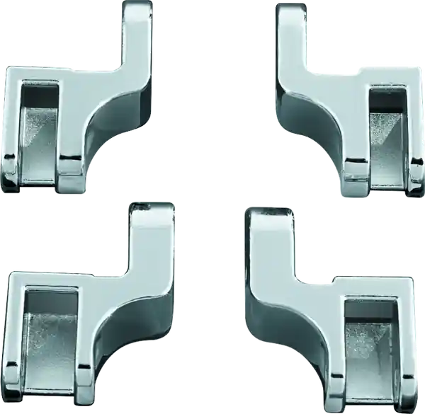 Kuryakyn Driver Floorboard Relocation Brackets For FLST Models Chrome