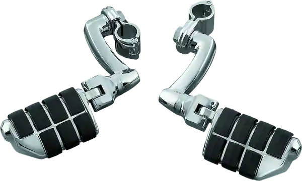 Kuryakyn Dually ISO Pegs With 1inch Clamp Chrome (Pair)