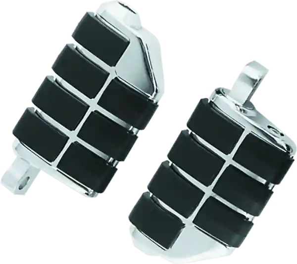 Kuryakyn Dually ISO Peg With Male Mount Adapter Chrome (Pair)