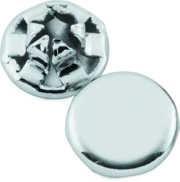 Kuryakyn Custom End Plugs Chrome For 1/4inch Allen Bolts (Set of 10)