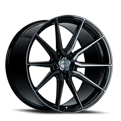 Vossen HF-3 22x10.5 / 5x120 / ET38 / Deep Face / 72.56 - Double Tinted - Gloss Black Wheel