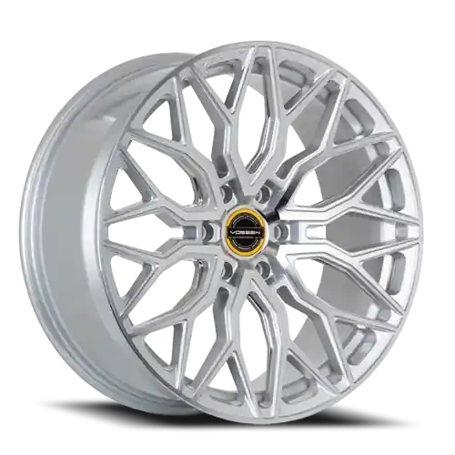 Vossen HF6-3 22x9.5 / 6x139.7 / ET20 / Deep Face / 106.1 - Silver Polished Wheel