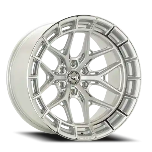 Vossen HFX-1 22x10 / 6x135 BP / ET-18 / 87.1 CB / Super Deep - Silver Polished Wheel