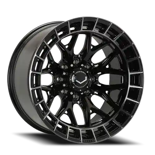 Vossen HFX-1 22x12 / 8x180 / ET-44 / Ultra Deep / 124.3 CB - Tinted Gloss Black Wheel