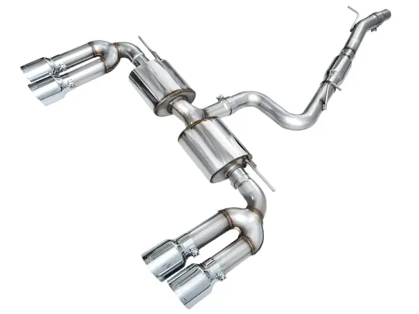 AWE 22-24 Audi 8Y S3 Touring Edition Exhaust - Chrome Silver Tips