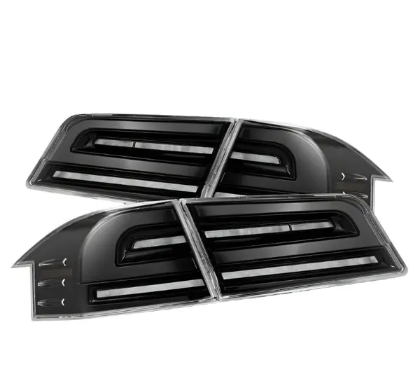 AlphaRex 12-21 Tesla Model S LUXX-Series LED Tail Lights - Alpha-Black