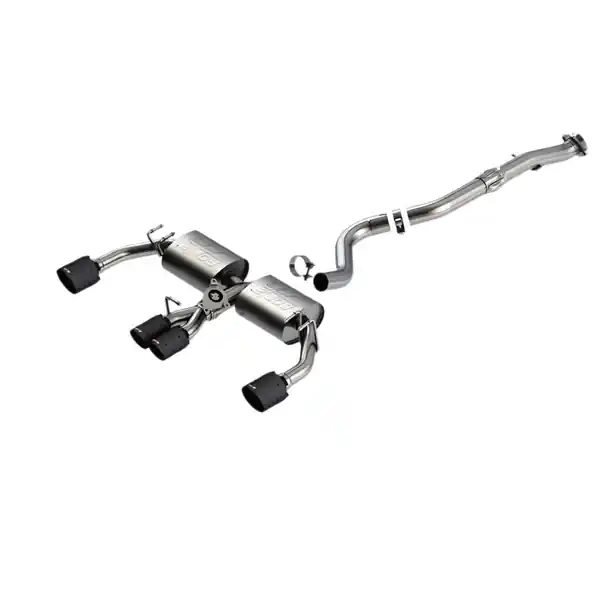 Borla 23-24 Toyota GR Corolla ATAK Cat Back System - Carbon Fiber & Black Anodized