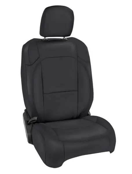 PRP 2018+ Jeep Wrangler JLU/4 Door/Jeep Gladiator JT/ Non-Rubicon Front Seat Covers(Pair) -All Black