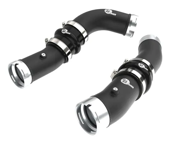 aFe 2024+ Toyota Tacoma BladeRunner 2.5in & 3in Aluminum Hot & Cold Charge Pipe Kit - Black