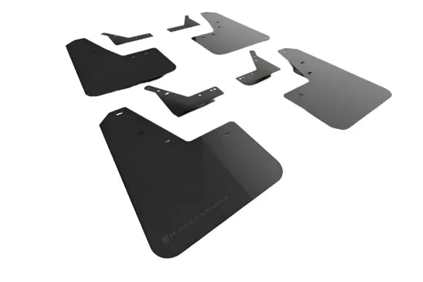 Rally Armor 21-25 Dodge Ram 1500 TRX Black UR Mud Flap - Metallic Black Logo