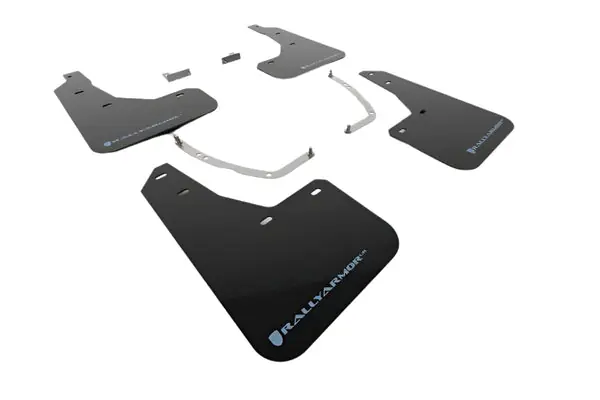 Rally Armor 2025 Hyundai Ioniq 5 PE Black UR Mud Flap w/ Performance Blue Logo